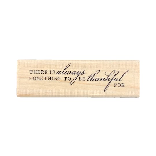 To Be Thankful Wood Stamp by Recollections&#x2122;